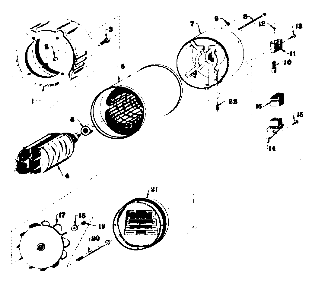 Craftsman 5803183-5 stator assembly diagram
