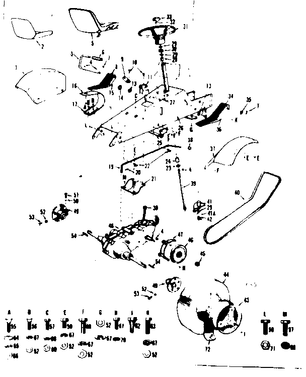 Craftsman 91725311 steering assembly diagram