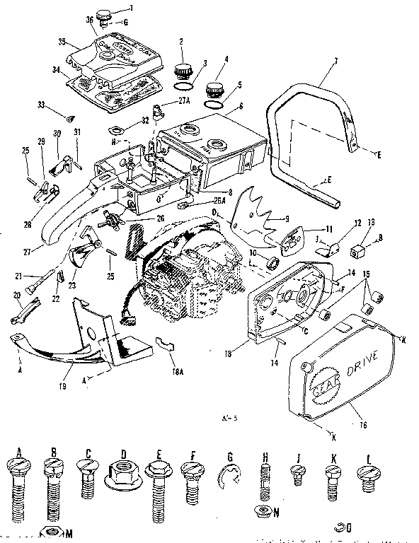Craftsman 917352132 main frame diagram