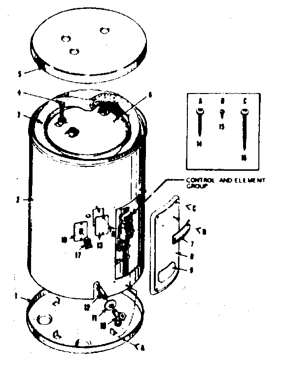 Kenmore 15311540 outer jacket diagram