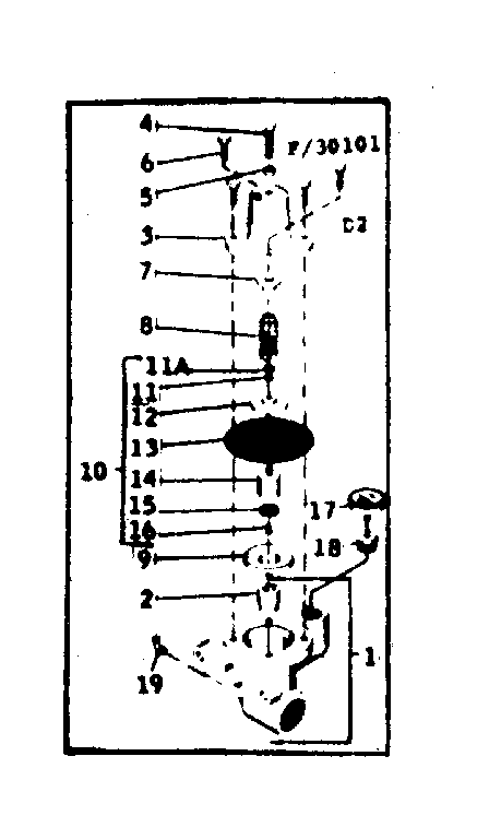Sears 39030111 jet pump pressure regulator diagram