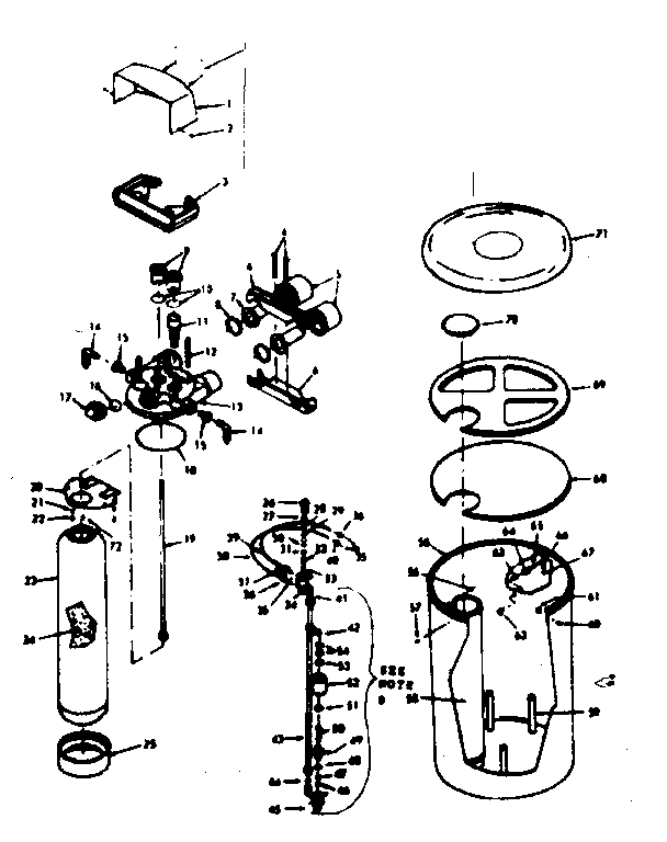 Kenmore 62548880 softener final assembly diagram