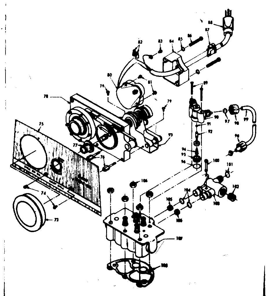 Kenmore 62548880 softener final assembly diagram