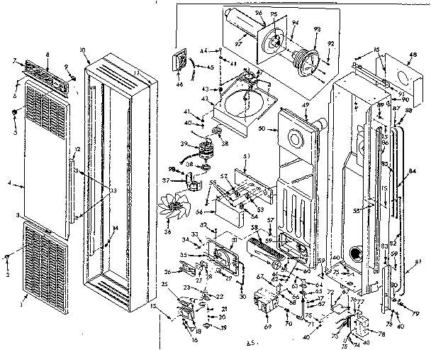 Kenmore 86773591 furnace assembly diagram