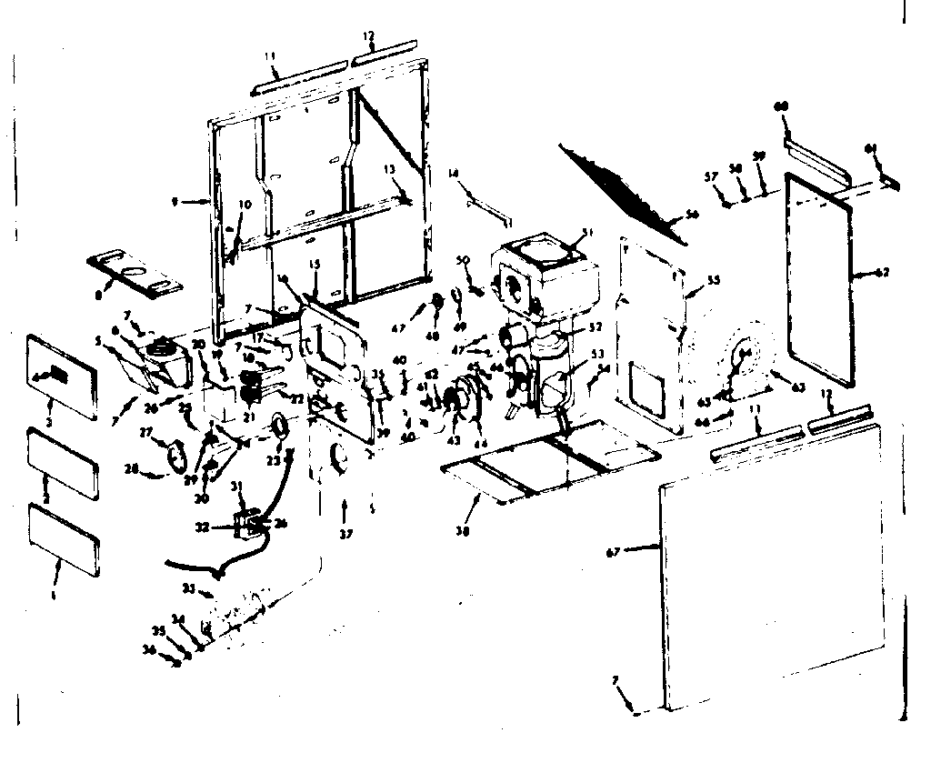 Kenmore 86774282 furnace assembly diagram
