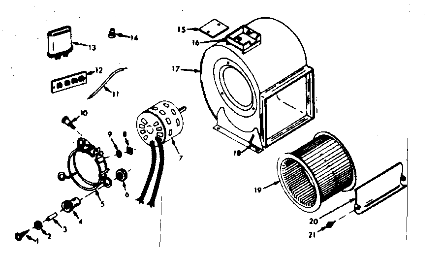 Kenmore 86774282 blower diagram