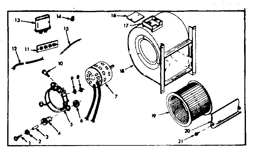 Kenmore 86774381 blower assembly diagram