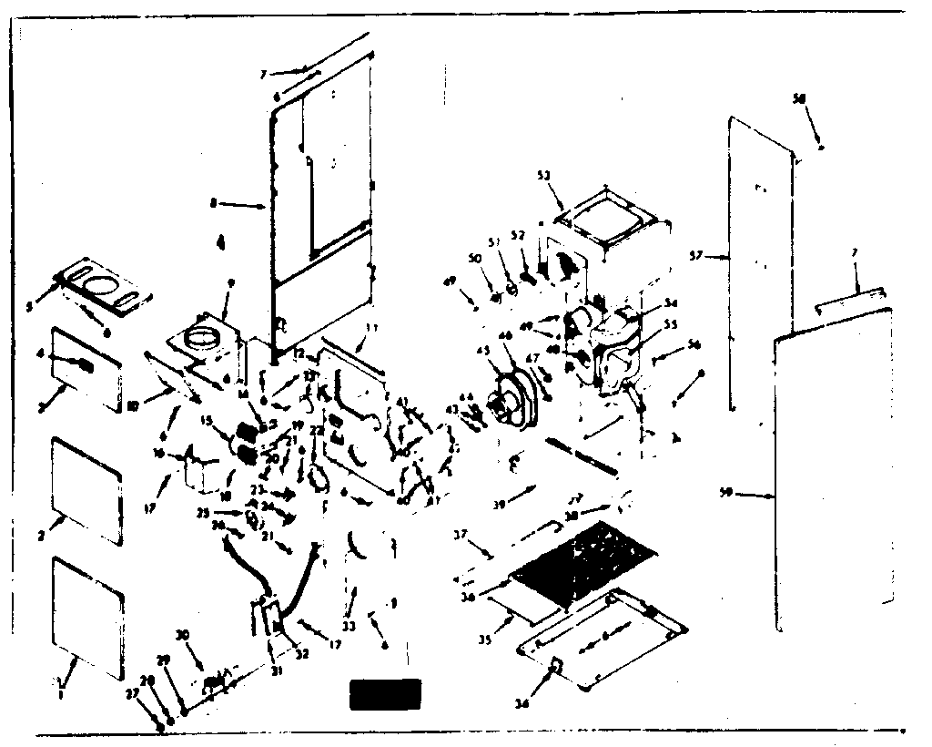 Kenmore 86774482 furnace assemblies diagram