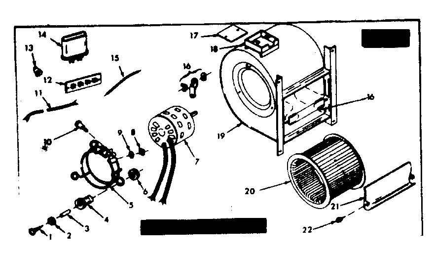 Kenmore 86774482 blower assembly diagram