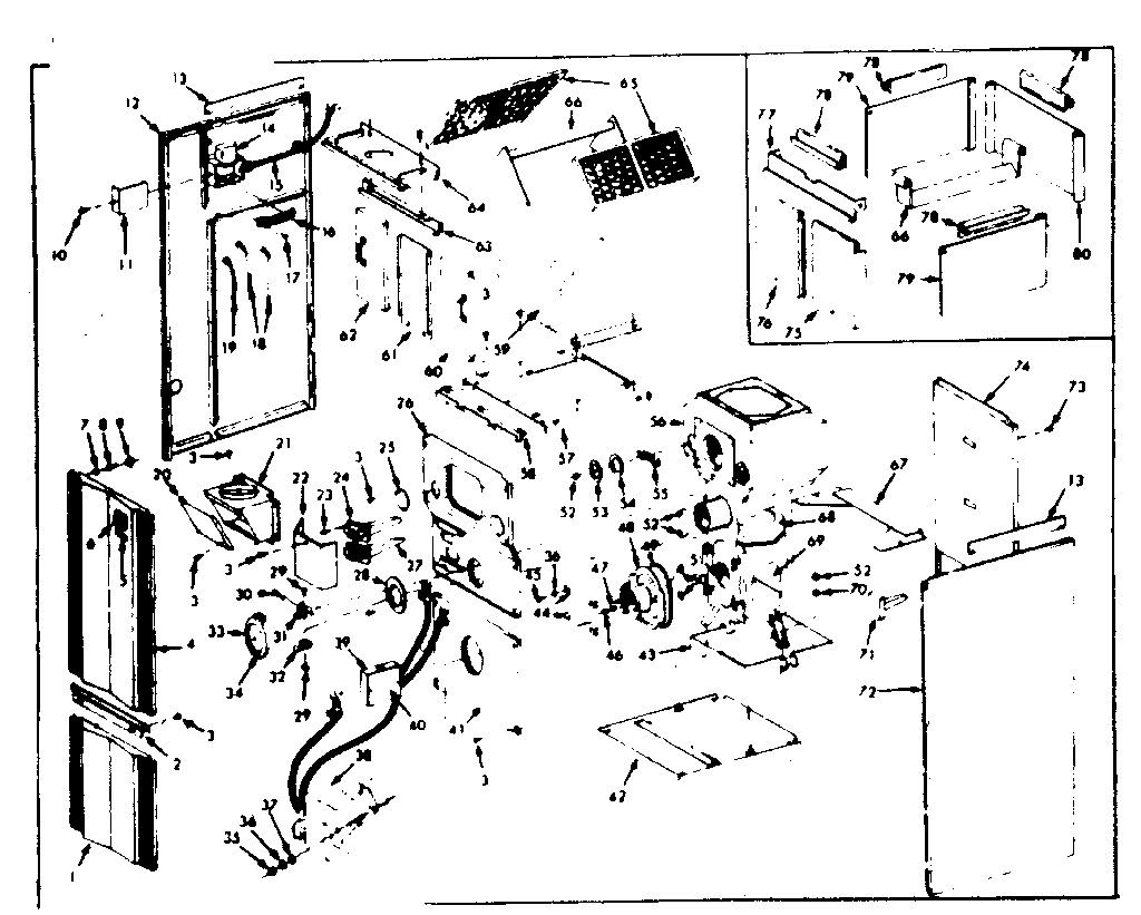 Kenmore 86774582 furnance assemblies diagram