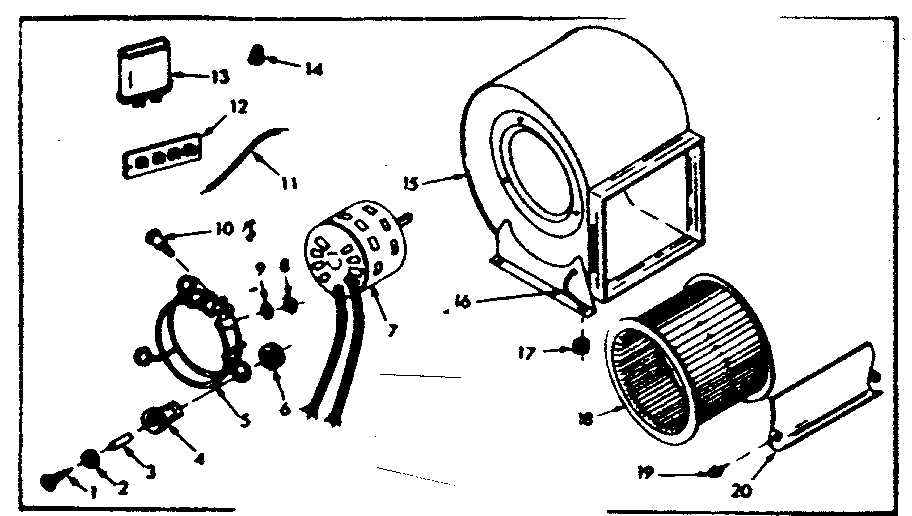 Kenmore 86774782 h-q blower assembly diagram