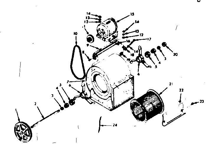 Kenmore 86774783 h-q blower assembly diagram