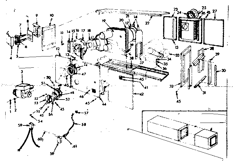 Kenmore 86774783 furnace assembly diagram