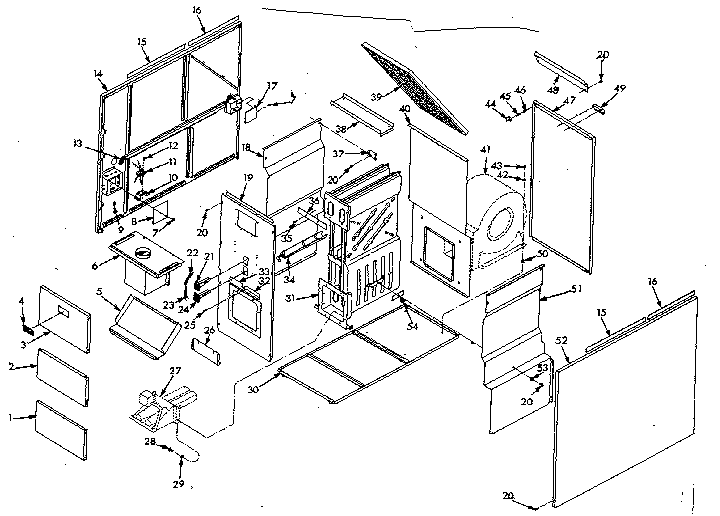 Kenmore 867762811 furnace assembly diagram