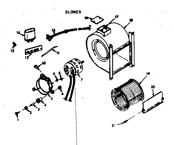 Kenmore 86776486 blower diagram