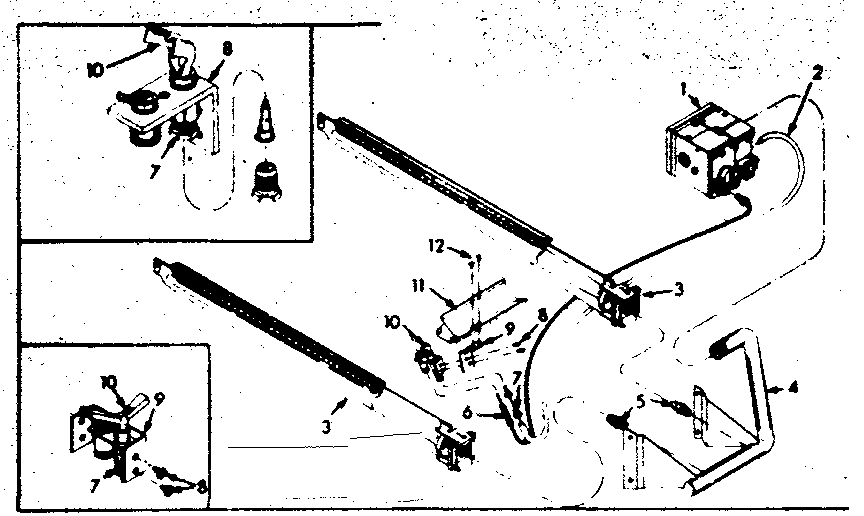 Kenmore 86776682 burner & manifold asm diagram