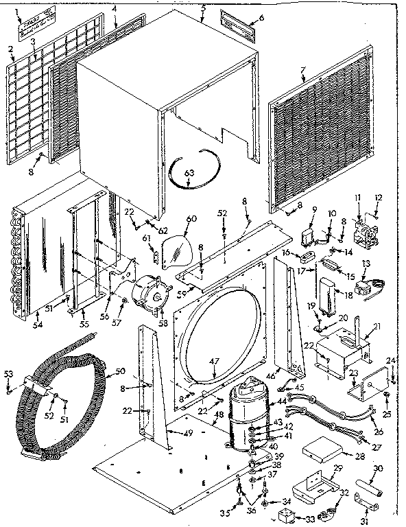 Kenmore 867811663 unit parts diagram