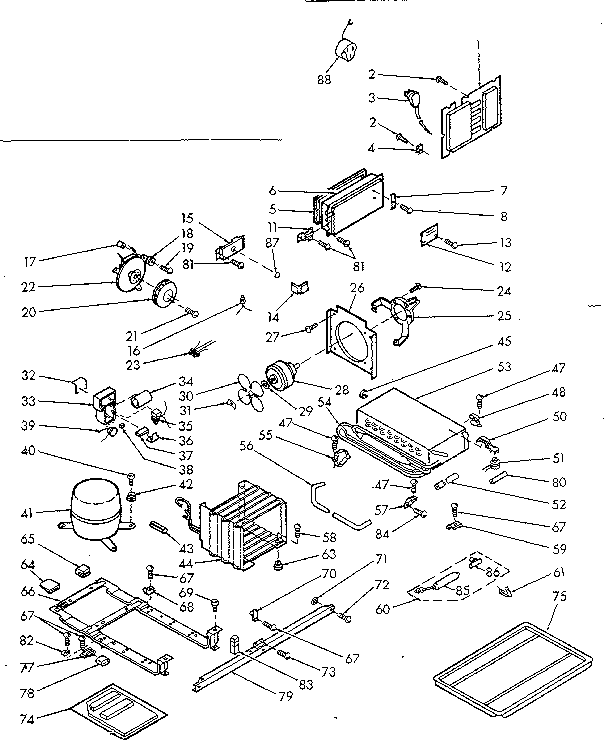 Kenmore 1066680720 unit parts diagram