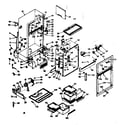 Kenmore 1066686431 cabinet parts diagram