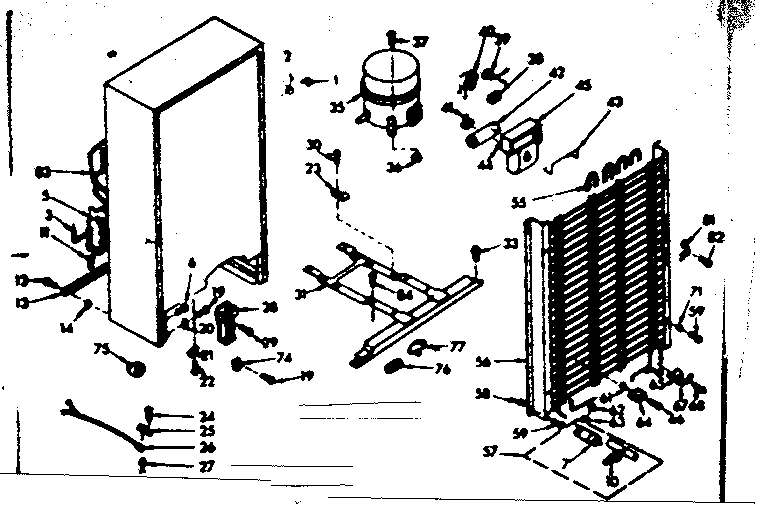 Kenmore 106628141 unit parts diagram