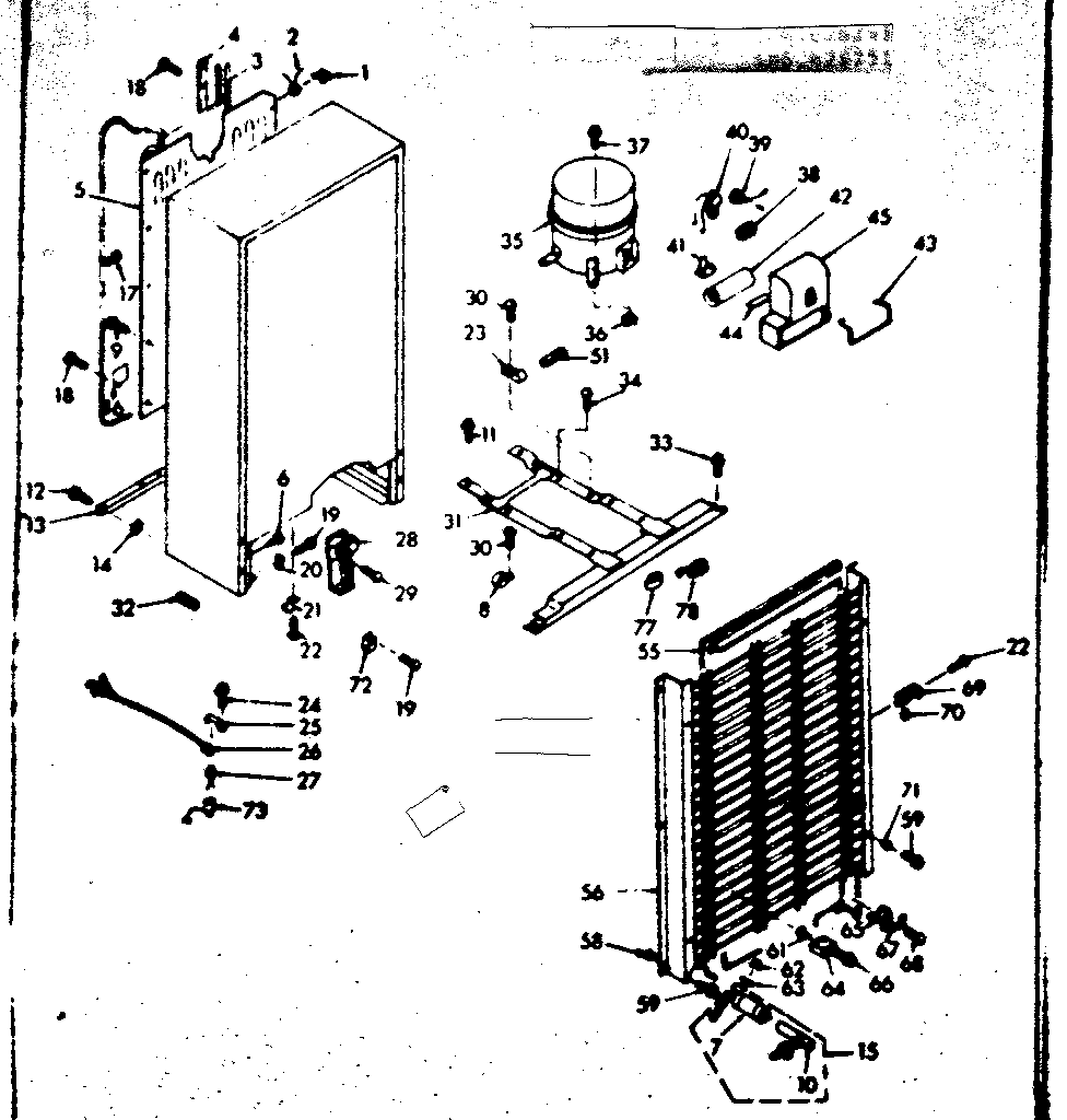 Kenmore 106628241 unit parts diagram