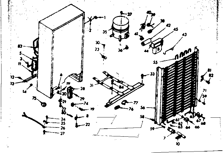 Kenmore 106628261 unit parts diagram