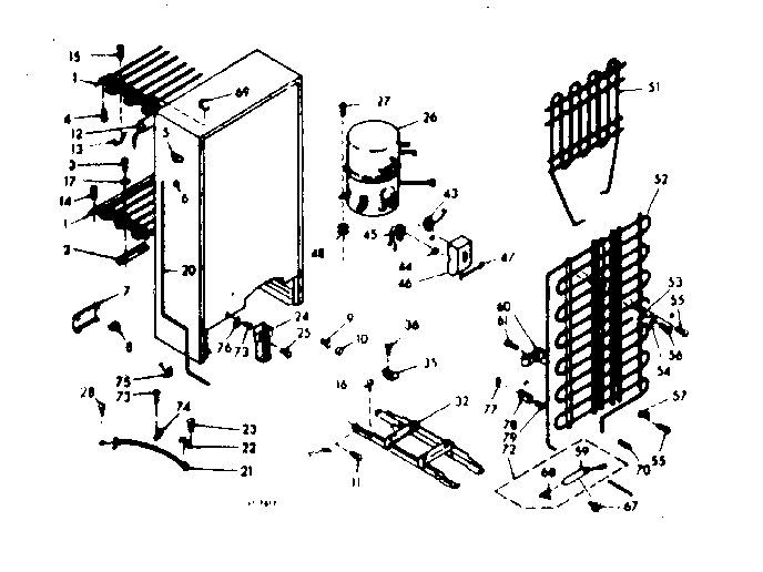 Kenmore 106629120 unit parts diagram