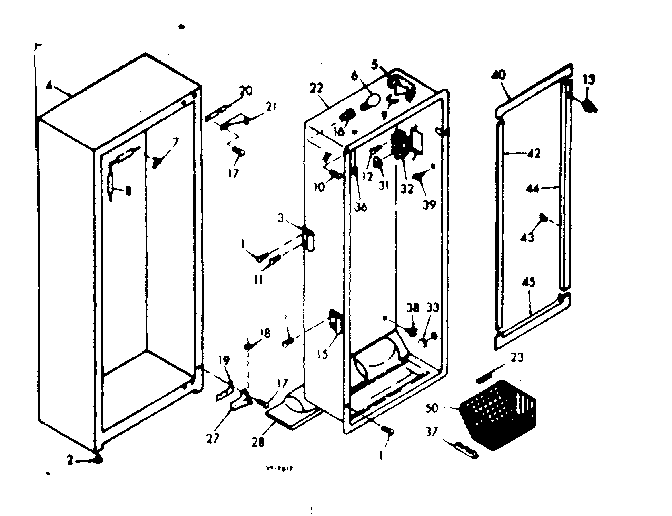 Kenmore 106629120 cabinet parts diagram