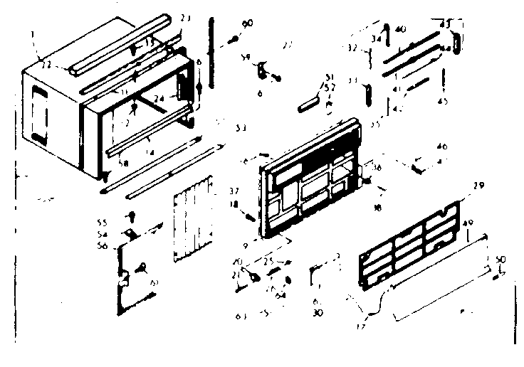 Kenmore 10668151 cabinet parts diagram