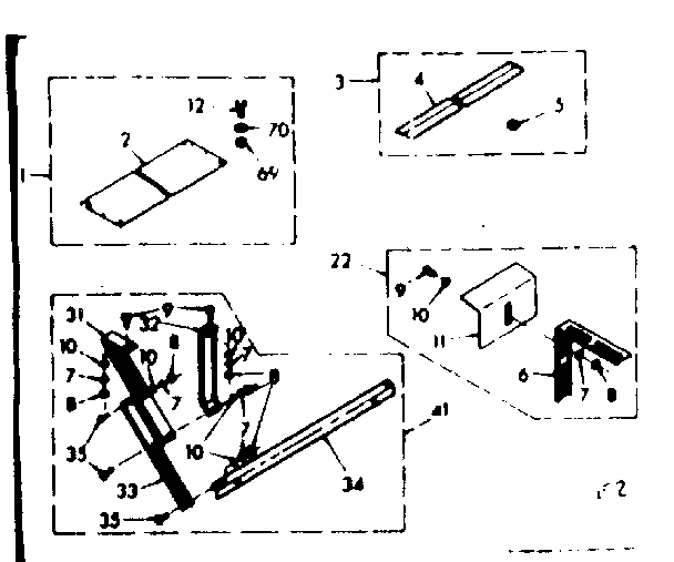Kenmore 10668151 accessory kit parts diagram