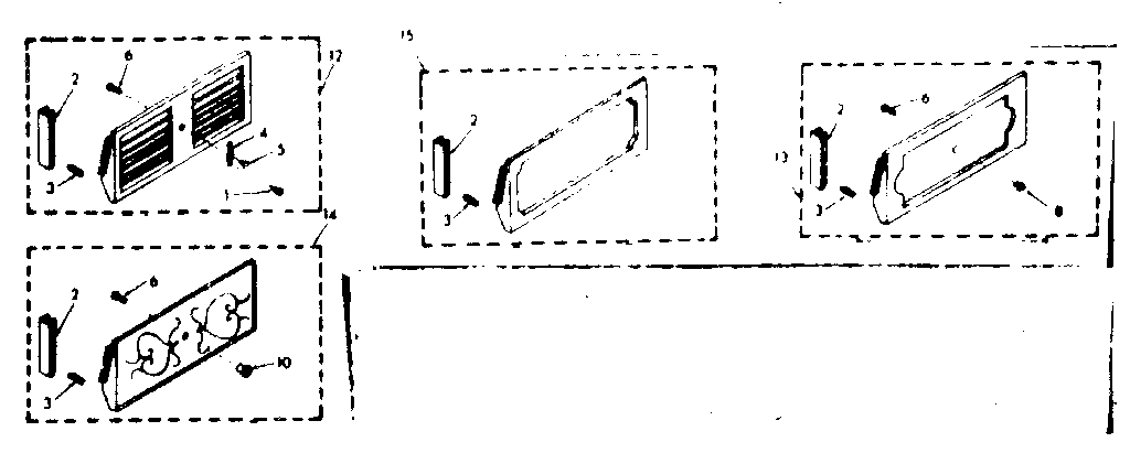 Kenmore 10668191 accessory decorator panel kits diagram