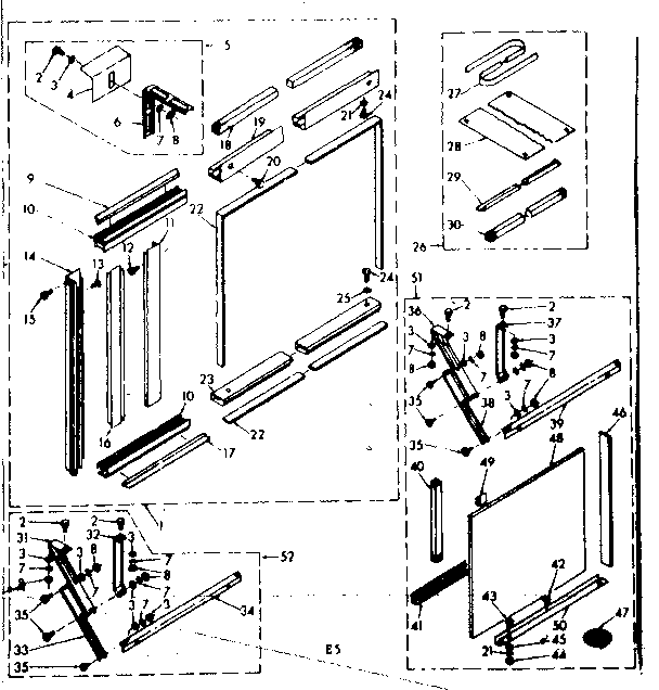 Kenmore 10668191 accessory kit parts diagram