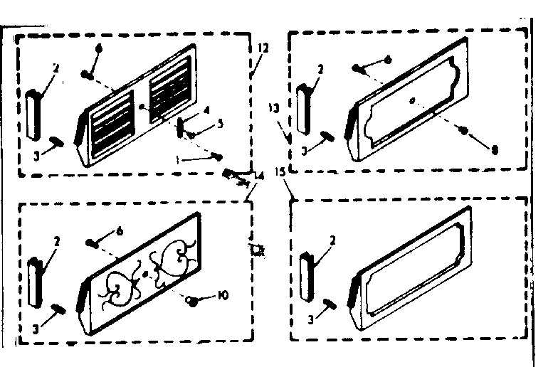 Kenmore 10668500 accessory decorator pnl kit parts diagram