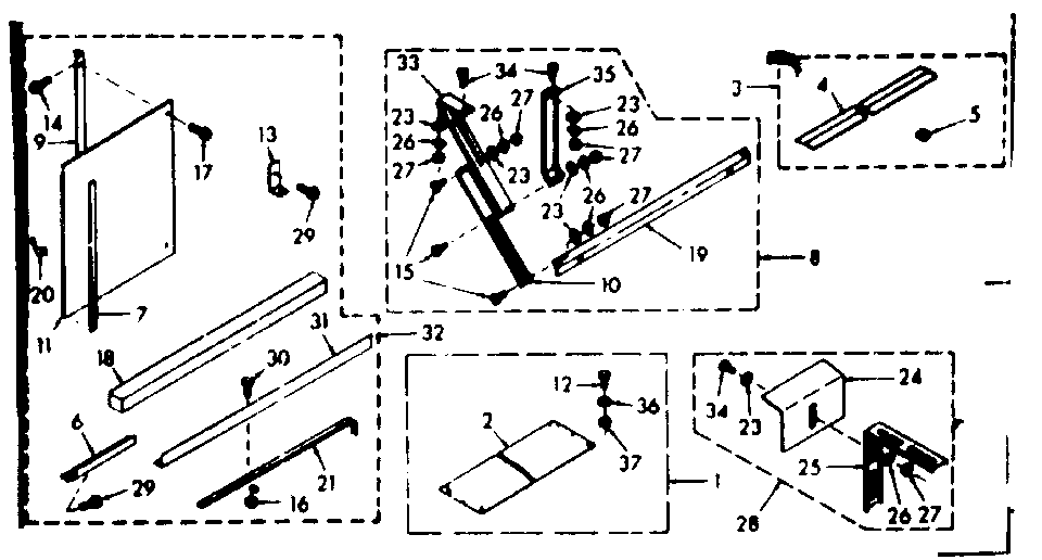 Kenmore 10668500 accessory kit parts diagram