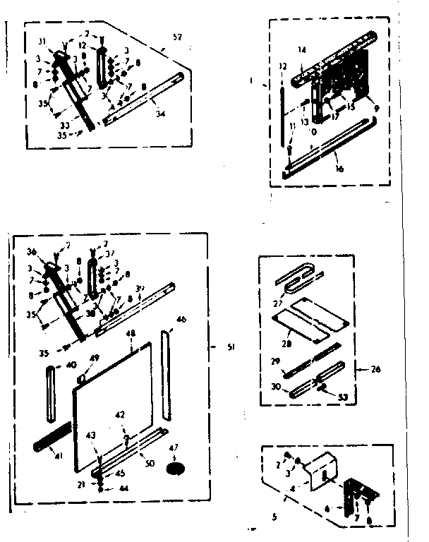 Kenmore 10668761 accessory kit parts diagram