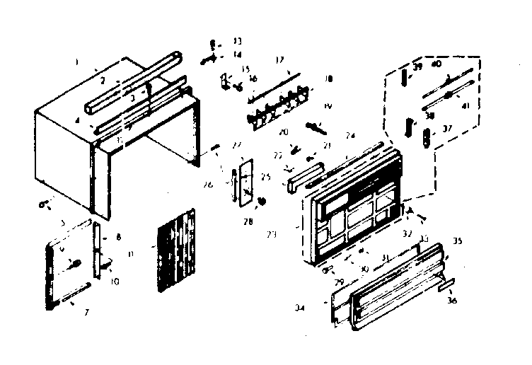 Kenmore 10669150 cabinet parts diagram
