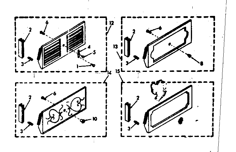 Kenmore 10669280 accessory decorator panel kit parts diagram