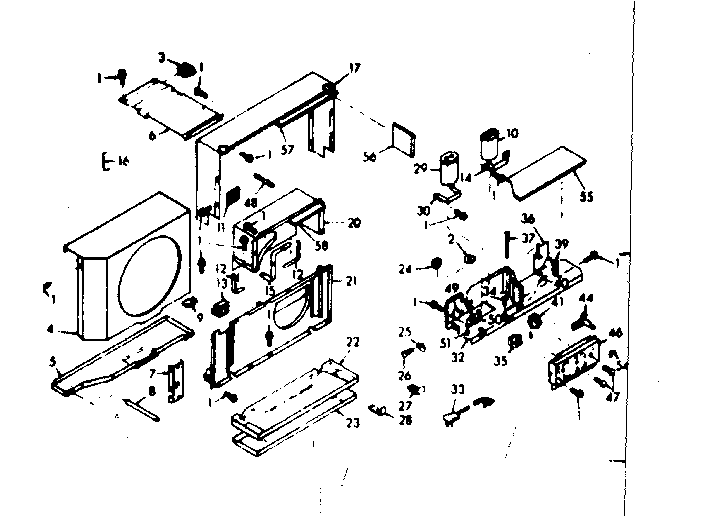 Kenmore 10669760 air flow parts diagram