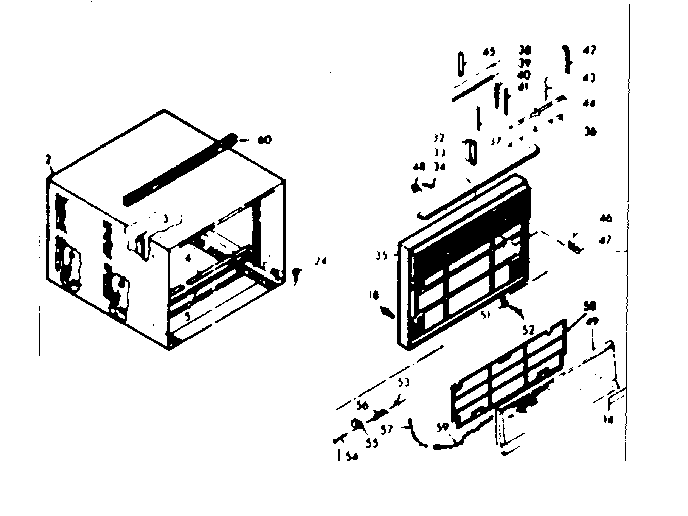 Kenmore 10669930 cabinet parts diagram