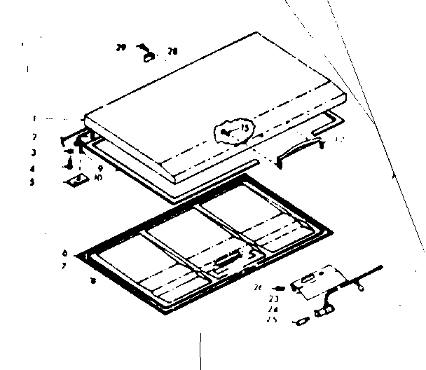 Kenmore 198618310 door parts diagram