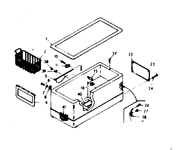 Kenmore 198618310 cabinet parts diagram