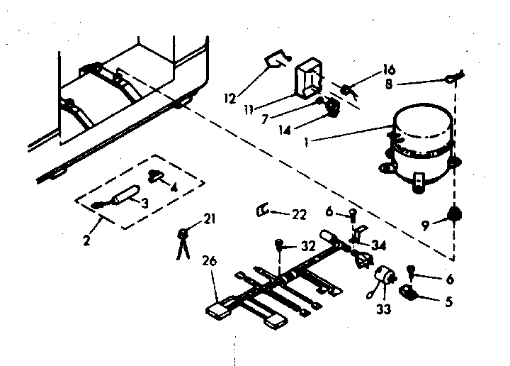 Kenmore 198618440 unit parts diagram