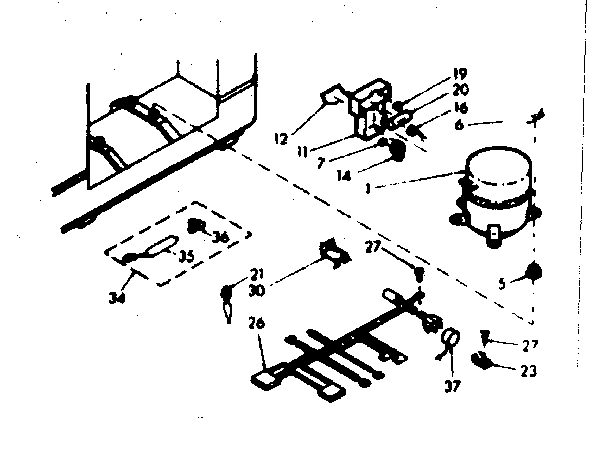 Kenmore 198618660 unit parts diagram