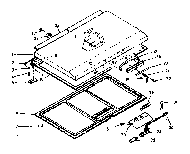 Kenmore 198618690 door parts diagram