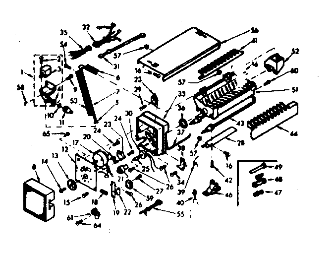 Kenmore 198618690 icemaker parts diagram