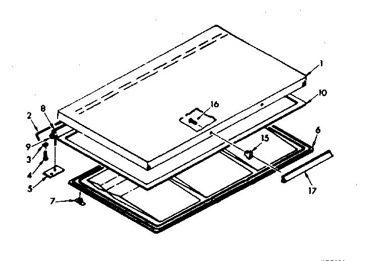 Kenmore 198619200 door parts diagram