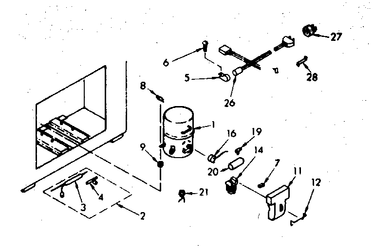 Kenmore 198619600 unit parts diagram