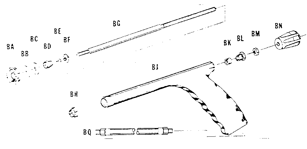 Craftsman 98564530 3195 pistol grip gun for 15 gallon sprayer diagram
