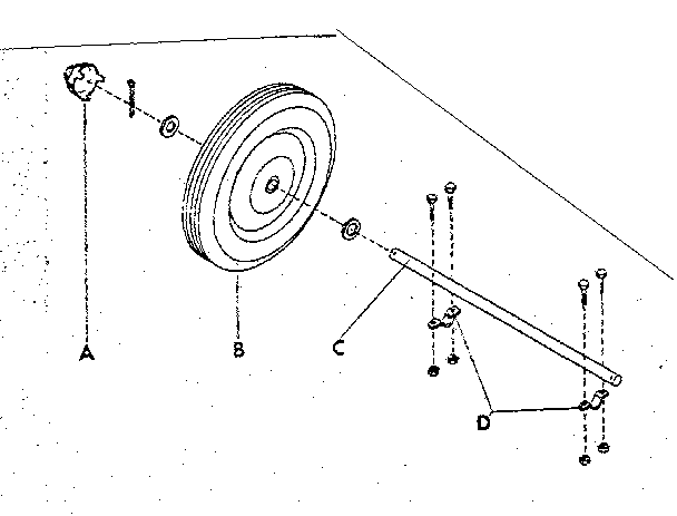 Craftsman 98564760 undercarriage assembly for 30 gallon cart diagram