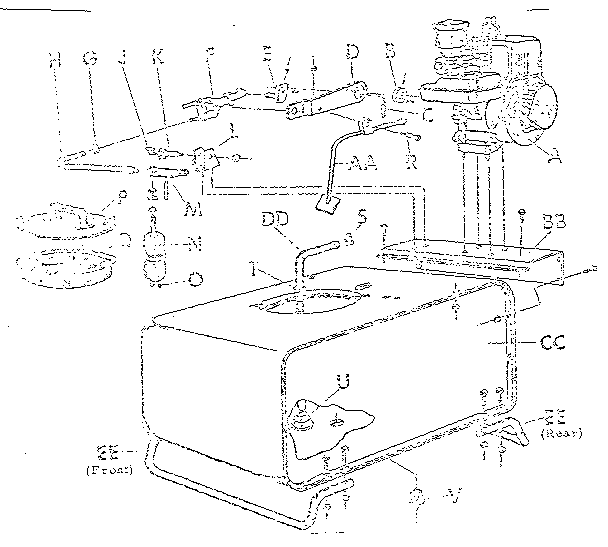 Craftsman 98564770 engine and tank diagram